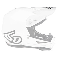 6D 'ATB-1' Replacement Peak - "Solid" Matte White