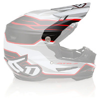 6D 'ATR-2' Replacement Peak - "Phase" White Red