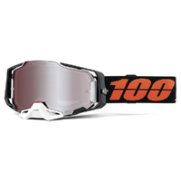 100% 'Armega' MX Goggles - Blacktail (HiPER® Silver Mirror Lens)