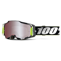 100% 'Armega' MX Goggles - Racr (HiPER® Silver Mirror Lens)