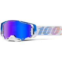 100% 'Armega' MX Goggles - Neo (HiPER® Blue Mirror Lens)