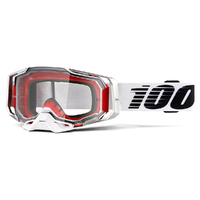 100% 'Armega' MX Goggles - Light Saber (Clear Lens)