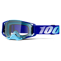 100% 'Armega' MX Goggles - Royal (Clear Lens)