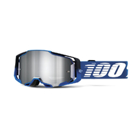 100% 'Armega' MX Goggles - Rockchuck (Flash Silver Lens)