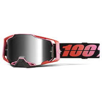 100% 'Armega' MX Goggles - Guerlin (Mirror Silver Lens)