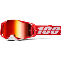 100% 'Armega' MX Goggles - C-Bad (Mirror Red Lens)