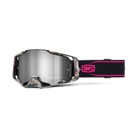 100% 'Armega' MX Goggles - Sarcelle (Mirror Silver Lens)