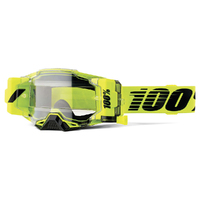 100% 'Armega Forecast' MX Goggles - Nuclear Citrus (Clear Lens)