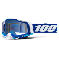 100% 'Racecraft 2' MX Goggles - Blue (Clear Lens)