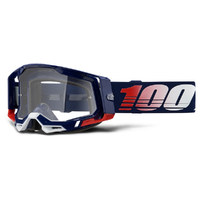 100% 'Racecraft 2' MX Goggles - Republic (Clear Lens)