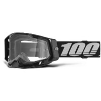 100% 'Racecraft 2' MX Goggles - Black (Clear Lens)