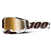 100% 'Racecraft 2' MX Goggles - Snowbird True Gold Lens)