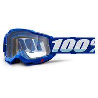 100% 'Accuri 2' MX Goggles - Blue (Clear Lens)