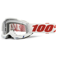 100% 'Accuri 2' MX Goggles - Pure (Clear Lens)