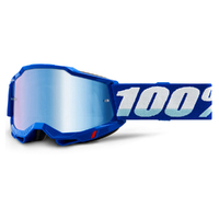 100% 'Accuri 2' MX Goggles - Blue (Mirror Blue Lens)