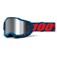 100% 'Accuri 2' MX Goggles - Odeon (Flash Silver Lens)