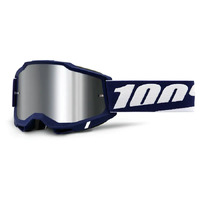 100% 'Accuri 2' MX Goggles - Mifflin (Mirror Silver Flash Lens)