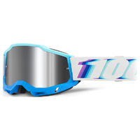 100% 'Accuri 2' MX Goggles - Stamino (Mirror Silver Flash Lens)