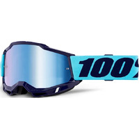 100% 'Accuri 2' MX Goggles - Vaulter (Mirror Blue Lens)