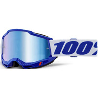 100% 'Accuri 2' MX Goggles - Blue (Mirror Blue Lens)