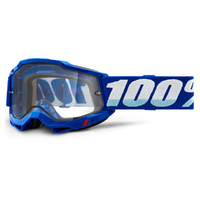 100% 'Accuri 2 Enduro' MX Goggles - Blue (Clear Lens)