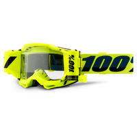 100% 'Accuri 2 Forecast' MX Goggles - Yellow (Clear Lens)