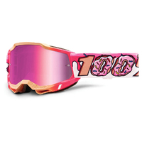 100% 'Accuri 2' Youth MX Goggles - Donut Pink (Mirror Lens)