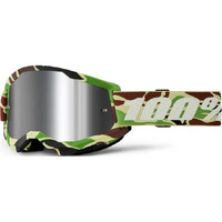 100% 'Strata 2' MX Goggles - War Camo (Mirror Silver Lens)