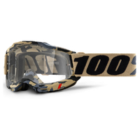 100% 'Accuri 2' MX Goggles - Tarmac (Clear Lens)