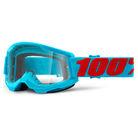 100% 'Strata 2' MX Goggles - Summit (Clear Lens)