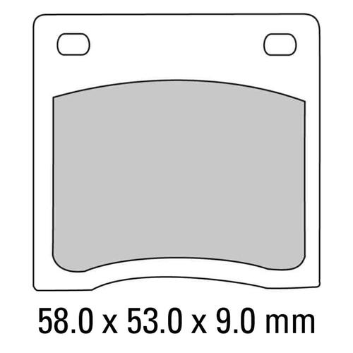 Ferodo FDB151P Disc Pad Set (2 pc) - Platinum Carbon Grip - Non-Sint.