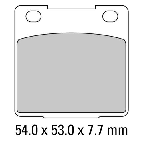 Ferodo FDB183P Disc Pad Set (2 pc) - Platinum Carbon Grip - Non-Sint.