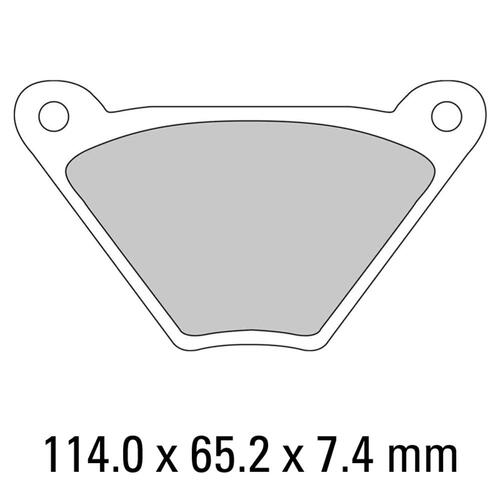 Ferodo FDB185P Disc Pad Set (2 pc) - Platinum Carbon Grip - Non-Sint.