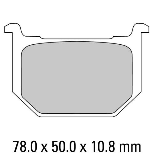 Ferodo FDB218P Disc Pad Set (2 pc) - Platinum Carbon Grip - Non-Sint.