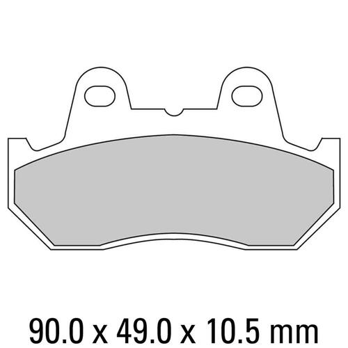 Ferodo FDB244EF Disc Pad Set (2 pc) - ECO Friction Carbon Grip - Non-Sint.