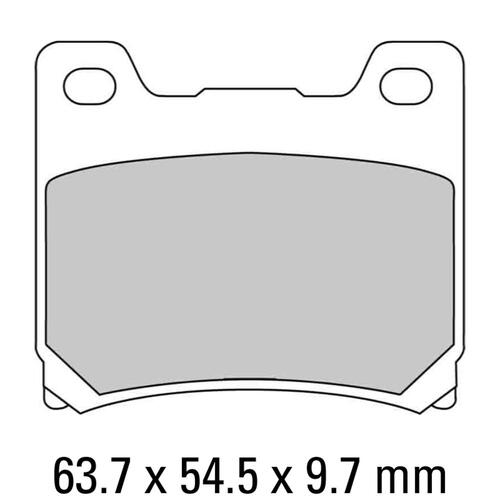 Ferodo FDB337EF Disc Pad Set (2 pc) - ECO Friction Carbon Grip - Non-Sint.