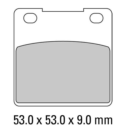 Ferodo FDB338P Disc Pad Set (2 pc) - Platinum Carbon Grip - Non-Sint.