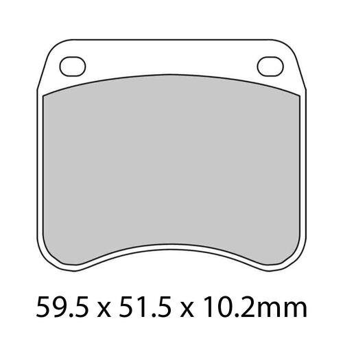 Ferodo FDB342CP1 Disc Pad Set (2 pc) - Ceramic Carb. - Non-Sint. (Race/Track)