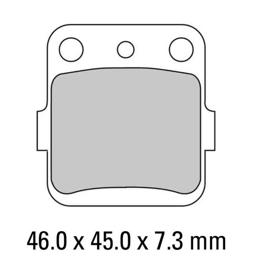 Ferodo FDB381P Disc Pad Set (2 pc) - Platinum Carbon Grip - Non-Sint.