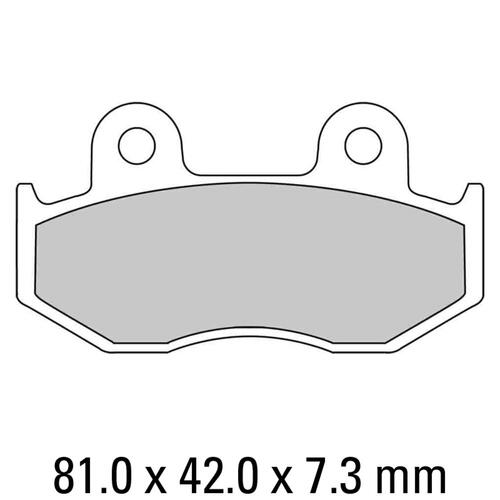 Ferodo FDB382P Disc Pad Set (2 pc) - Platinum Carbon Grip - Non-Sint.