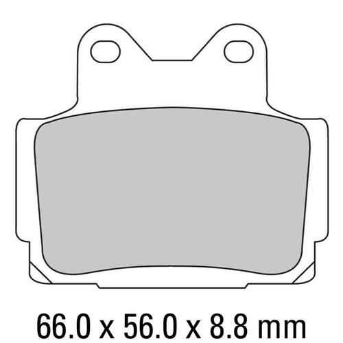 Ferodo FDB386P Disc Pad Set (2 pc) - Platinum Carbon Grip - Non-Sint.