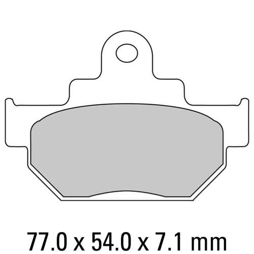 Ferodo FDB404P Disc Pad Set (2 pc) - Platinum Carbon Grip - Non-Sint.