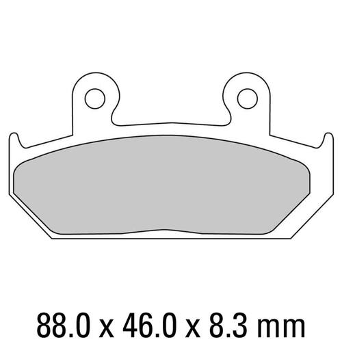 Ferodo FDB452P Disc Pad Set (2 pc) - Platinum Carbon Grip - Non-Sint.