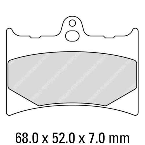 Ferodo FDB498P Disc Pad Set (2 pc) - Platinum Carbon Grip - Non-Sint.