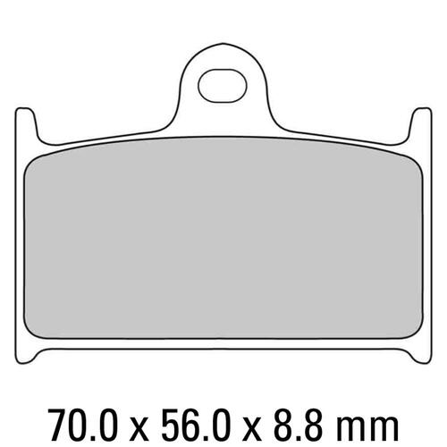 Ferodo FDB557EF Disc Pad Set (2 pc) - ECO Friction Carbon Grip - Non-Sint.