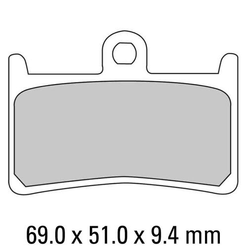 Ferodo FDB605CP211 Disc Pad Set (2 pc) - CP211 Carbon Grip - Non-Sint.