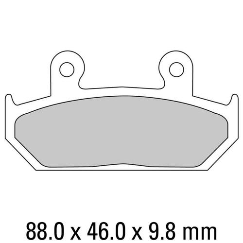 Ferodo FDB663P Disc Pad Set (2 pc) - Platinum Carbon Grip - Non-Sint.