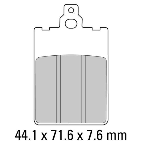 Ferodo FDB698P Disc Pad Set (2 pc) - Platinum Carbon Grip - Non-Sint.