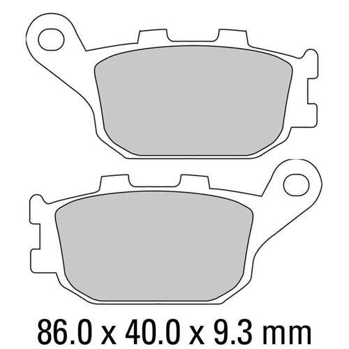 Ferodo FDB754EF Disc Pad Set (2 pc) - ECO Friction Carbon Grip - Non-Sint.