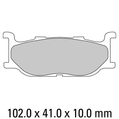 Ferodo FDB781EF Disc Pad Set (2 pc) - ECO Friction Carbon Grip - Non-Sint.